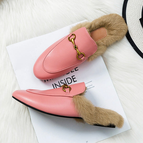 Dillon Plush Loafer Mules