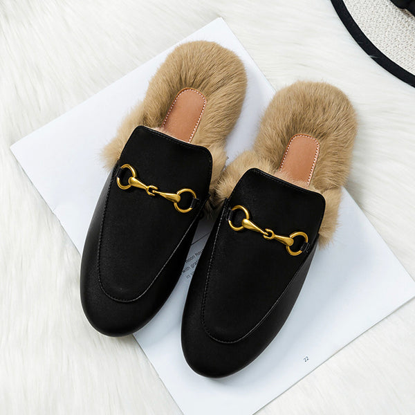 Dillon Plush Loafer Mules