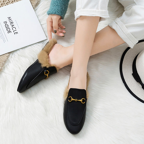 Dillon Plush Loafer Mules