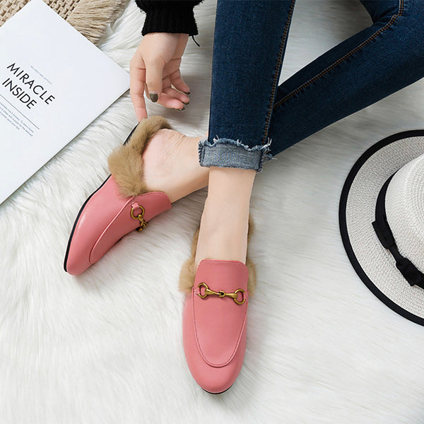 Dillon Plush Loafer Mules