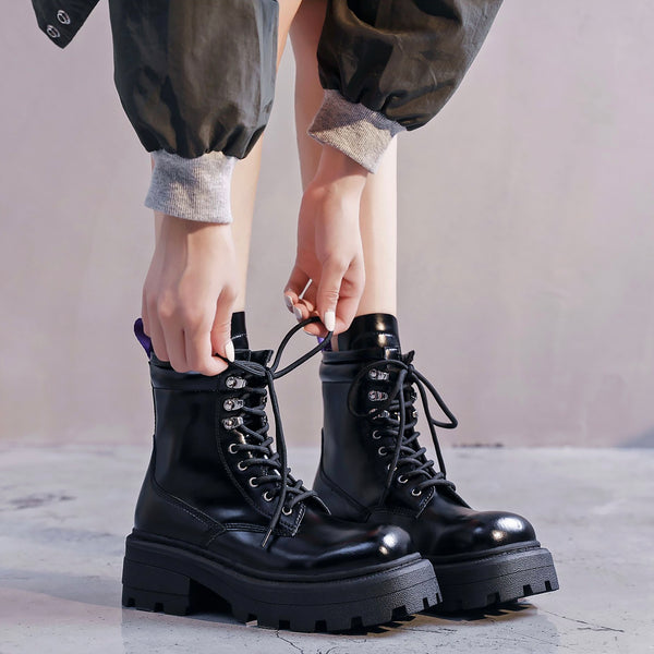 Kathia Combat Boots