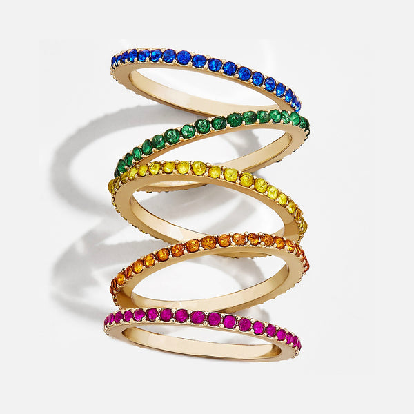 Evangeline Mini Rainbow Ring