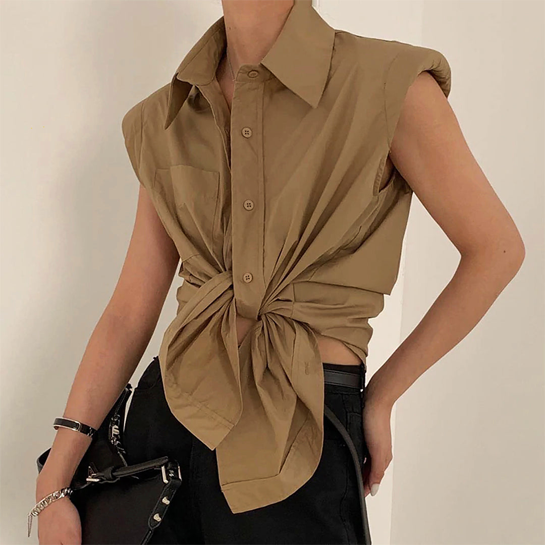 Naomi Shoulder Padded Shirt