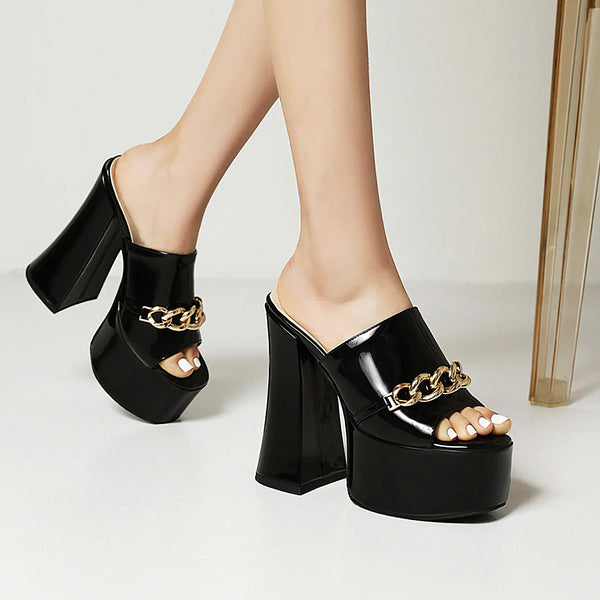 Rachel Platform Mules