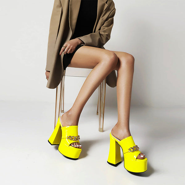 Rachel Platform Mules